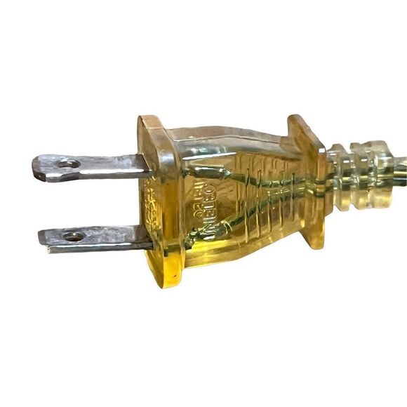 Vintage 1980/90s Frosted Crystal Tulip Art Nouveau Table/Side Lamp Light - Picture 9 of 11